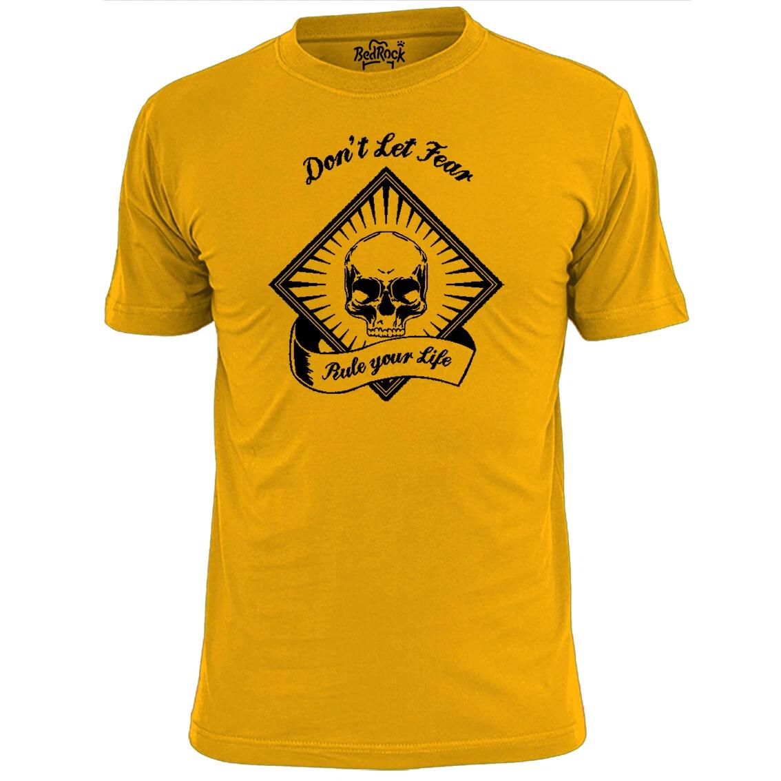 

Mens Don t Let Fear Rule Your Life Quote T shirt Inspiration L