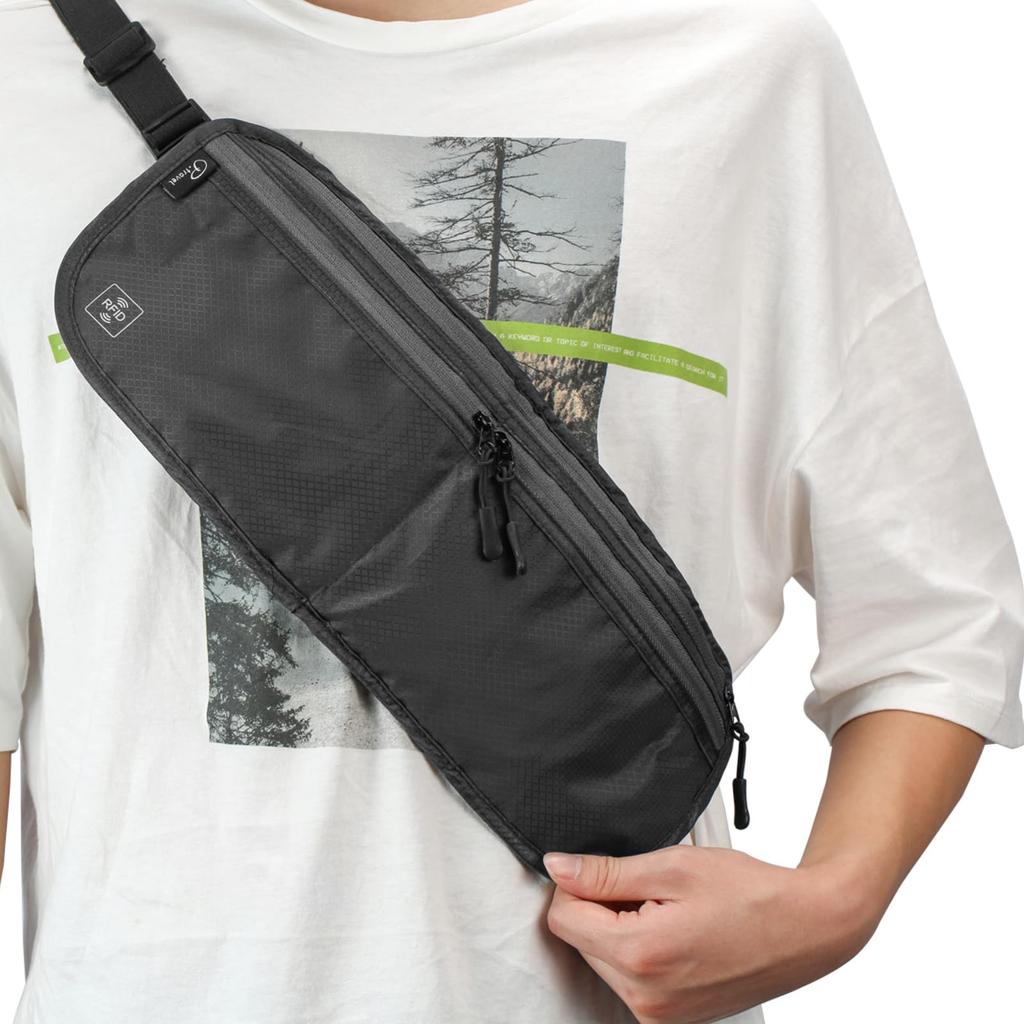 Passport Neck Security Travel Waist Travel Money Belt [TRIWONDER] Case, Strap, Pouch, 2-Way, Anti-Skimming, Essentials, Pouch, Wallet, RFID,