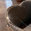 Double-sided Makeup Mirror Folding Diamond Desktop Mirrors with Handle Luxury Elegant Decorative Mirrors Home Table Ornament