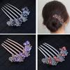 Vintage Blumen Haarspangen Koreanischer Stil Perle Haarkämme Glänzende Haarnadeln Für Frauen Haarschmuck