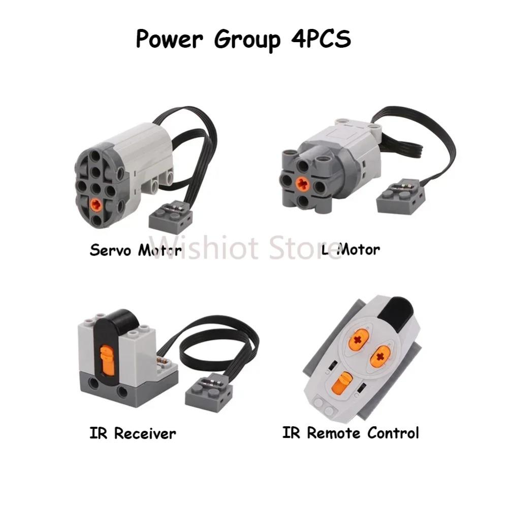 Legoeds-compatible MOC Technical Power Functions M Motor 8883 Modified Remote Control Power Group Train Lithium Battery Box 9686