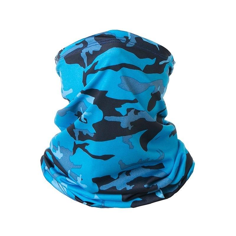 Summer UV Protection Cycling Face Mask Men Women Outdoor Sports Ice Silk Neck Warmer Scarf Breathable Hiking Fishing Face Cover