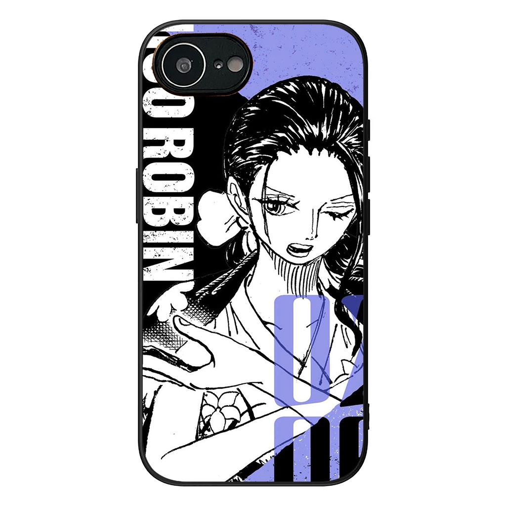 Cover for Apple iPhone 17 16 Plus 13 12 Pro Max Mini X XR ProMax 16E 15+ 16Plus Air Phone Case Zoro One Pieces Luffy Nico Robin