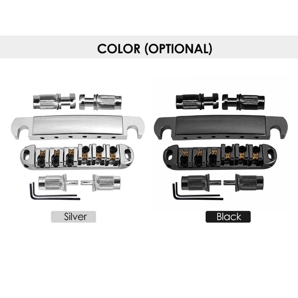 6 String Musical Instrument Accessories Metal Electric Guitar Bridge Guitar Repair чёрный