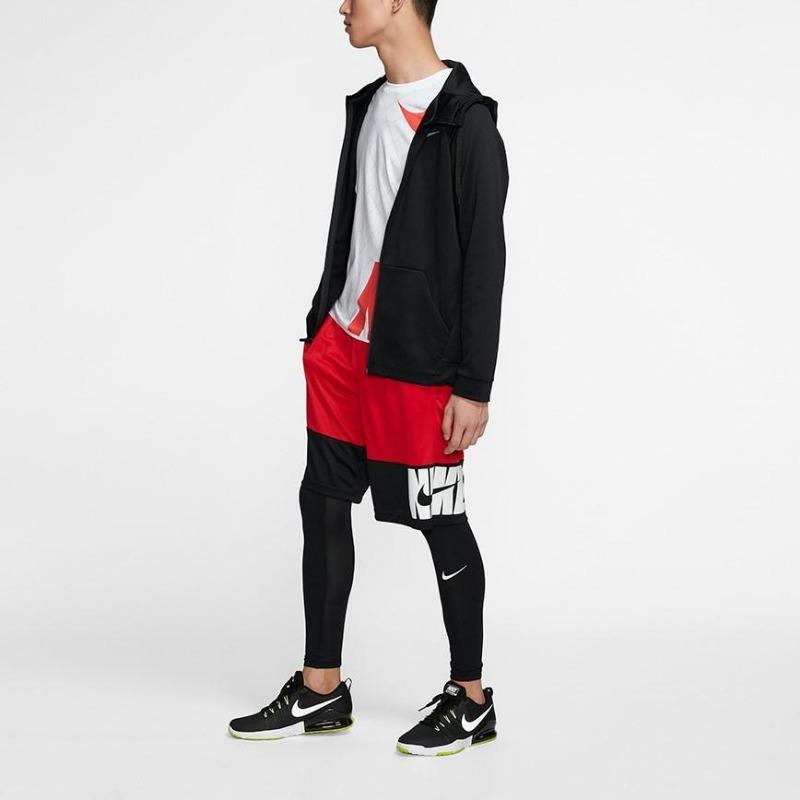 Nike Θερμική Ζακέτα Φούτερ με Φερμουάρ για Άνδρες Εξωτερικά Ρούχα Σκούρο Μαύρο AJ4451-010
