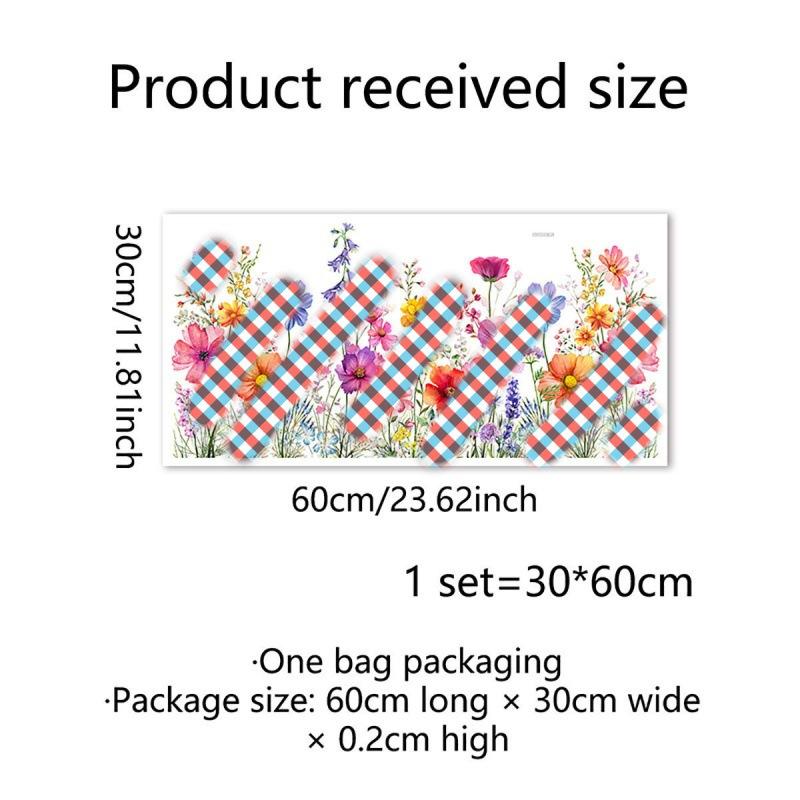 Painted Flowers, Green Plants, Butterfly Combinations, Wall Stickers, Window Stickers, Home Decoration Stickers, Pvc Self-Adhesive Wall Decoration