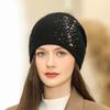 Warm Hat Women's Knitted Wool Hat Ear Protection Warm Winter Windproof Fashion Pullover Hat