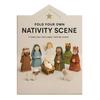 DIY Paper Nativity Scene Craft Kit 3D Christmas Origami Set with Jesus Angels Animals Easy Fold Creative Educational Holiday Decoration