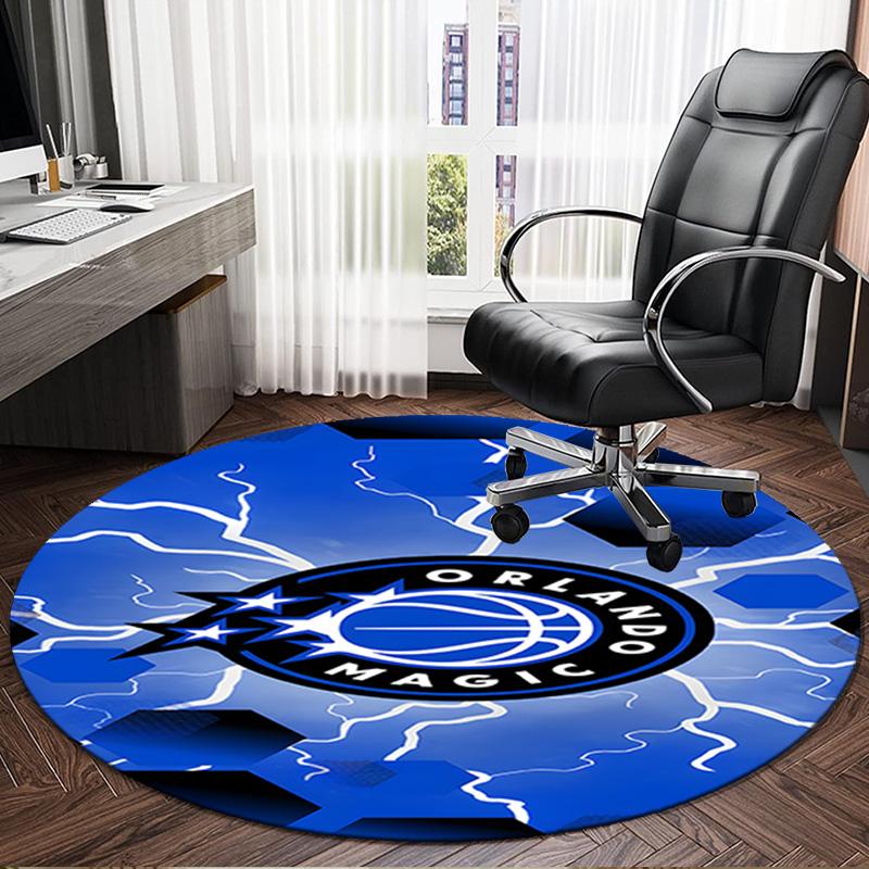Orlando basketball Round Rug for Livingroom,Bedroom, Palyroom, Chair Rug, Area rug, Circle Carpet, Large Size Fan Christmas gift
