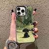 Beagle Puppy Dog Laser Phone Case For iPhone 17 Pro Max 16 15 Pro 14 13 Mini 12 11 XR XS 17Air Plus Cartoon Landscape Back Cover