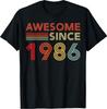 40 Birthday Decorations Men 40yr Awesome 1986 40th Birthday T-Shirt
