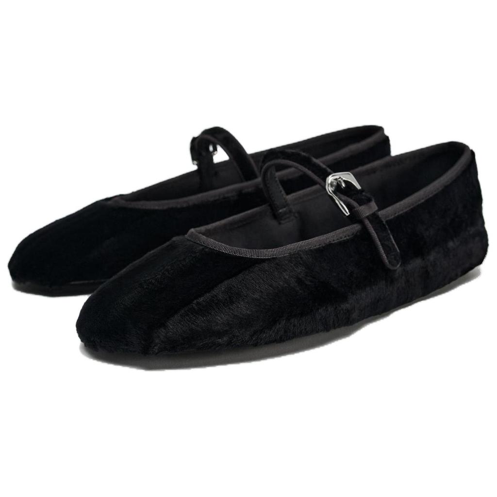 Zara Versatile Comfortable Casual Flats Women Flats Black 13584410800