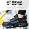 New Safety Shoes Men Rotary Buckle Work Shoes Air Cushion Indestructible Sneakers Puncture-Proof Security Boots Protective