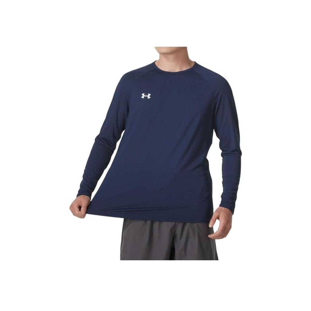 Under Armour Navy Quick-Dry Breathable Long Sleeve T-Shirt Unisex Tops 24600601-409