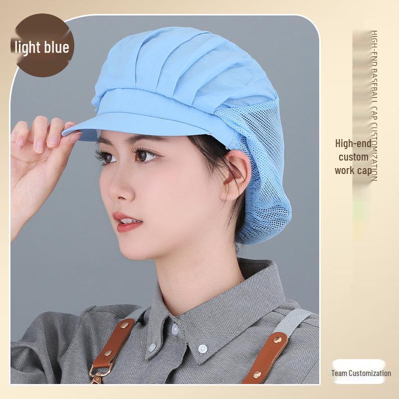 Women's Breathable Dustproof Kitchen Chef Hat - Sanitary Head Cover for Catering and Workshops