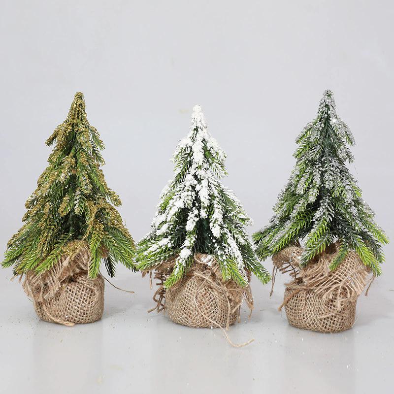 WTEMPO Tabletop Decor Mini Christmas Tree Lightweight Portable for Home Office Indoor & Outdoor Party Year-Round Holiday Decor for Christmas New Year