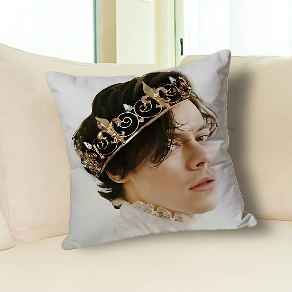 Povlaky na polštář H-Harry S-Styles pro ložnici obývací pokoj pohovku domácí dekorace Polyesterový potah na polštář se zipem