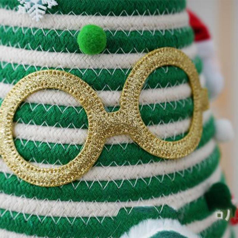 Christmas Rope Basket Holiday Christmas Tree Shape Storage Box 42cm/16.5inch Holiday Storage Box Hamper Storage Bins With Lids