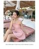 2025 Women's High-End One-Piece Swimsuit: Conservative Skirt Style, Tummy Slimming, Strappy Design, Ideal for Hot Springs and Summer