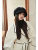 Women's Korean-Style Plush Octagonal Painter Hat - British Fashion, Autumn/Winter, Trendy Newsboy Cap