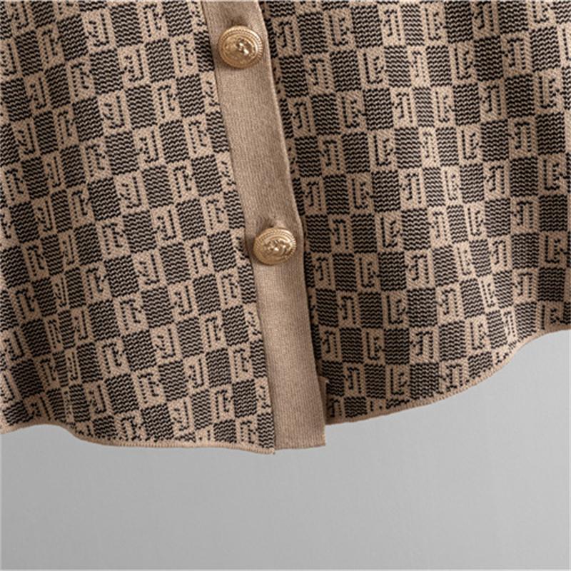 Women's Spring and Autumn New Fashion Style Knitted suit  Tank Top Sweater cardigan Pants 3 Piece suit