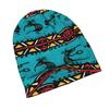 ZLIENSZUS Native Knit Hat for Adults - Tribal & Tribal Face Patterns, Flat 2D, Soft Comfortable Suitable for Weekend Errands, Casual Attire, Themed Ev