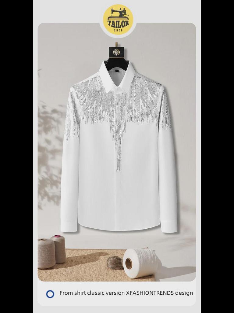 2024 Spring Trendy European Men's Slim Fit Non-Iron Shirts