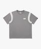 Aqua Dune Stretch Woven Short Sleeve Piste Grey
