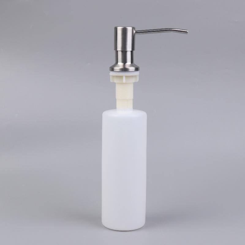 350/500ml Stainless Steel Sink Soap Dispenser Built In Hand Soap Dispenser Pump With Bottle Extension Tube Kit Kitchen Supplies