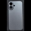 Ultra Thin and Lightweight Aramid Carbon Fiber Case for Apple iPhone 16 Plus Black