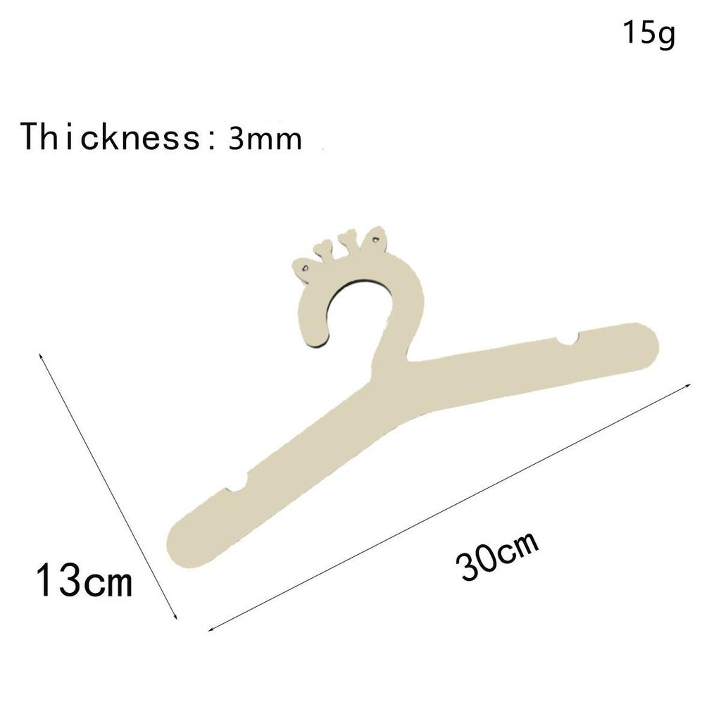 Cute Wooden Baby Hangers Bear Bunny Shaped Kids Clothes Hangers Heart Cutouts Non-Slip Nursery Organizer  Baby Clothes Outfits