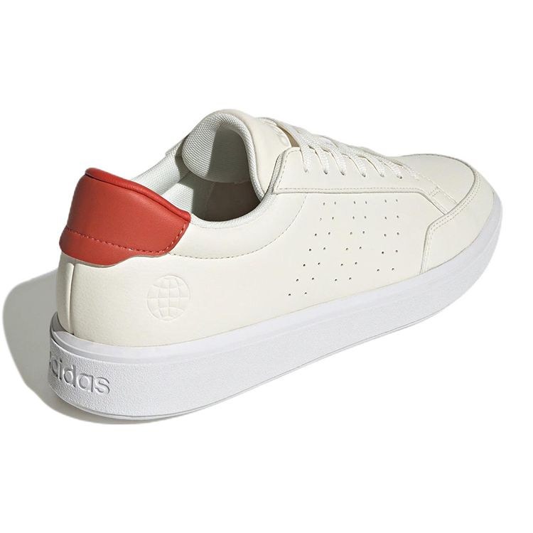 Adidas Neo Nova Court Low Top Sneakers Men Sneakers Off-White Red GZ1781