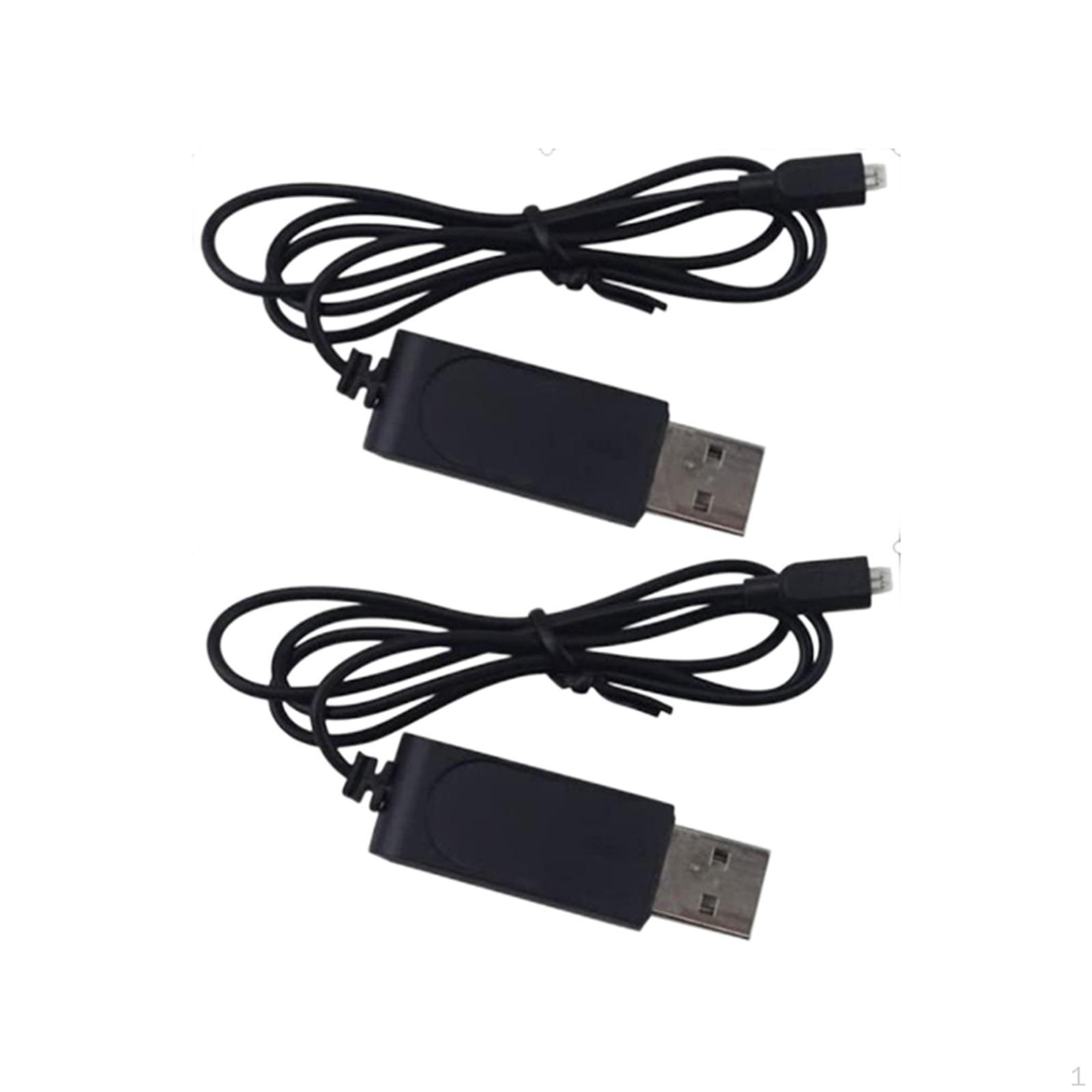 2Pcs 3.7V USB Battery Charging r Cable for HS190