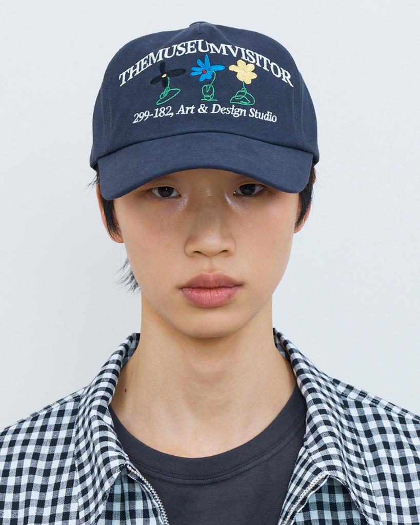 THEMUSEUMVISITOR Signature Logo Ball Cap (Charcoal)