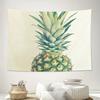Tropical Pineapple Tapestry Wall Hanging Hawaiian Beach Decor Exotic Fruit Pattern Boho Dorm Room Aesthetic Summer Vibes Jungle