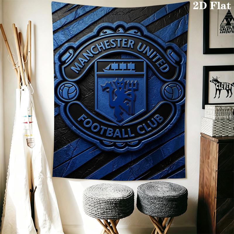 Manchester Football Club Crest Bedding 1 Duvet Cover 2 Pillowcase Without Core Soft And Comfortable Christmas Birthday Gift Bedding Set