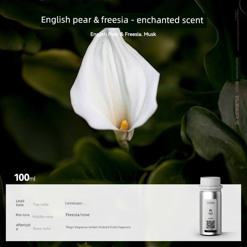 

3004 Aromatherapy Machine Essential Oil Special Refill Liquid for Home Use, Five-Star Hotel Commercial Use, Perfume Plant Essential Oil [English Pear and Freesia. Musk] 100ml*1