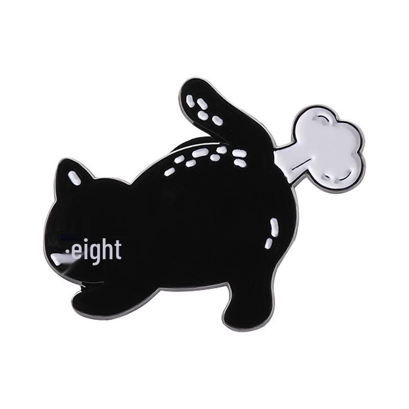 Набор значков-брошей Аниме Черный Кот - Милые Металлические Значки для Аксессуаров Одежды