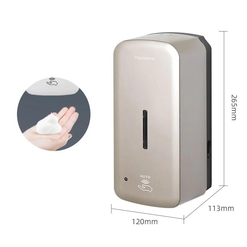 Inductive Automatic Soap Dispenser Wall Mounted Foam Hand Sanitizer Smart Soap Dispenser In Non Perforated Toilet Soap Dispenser