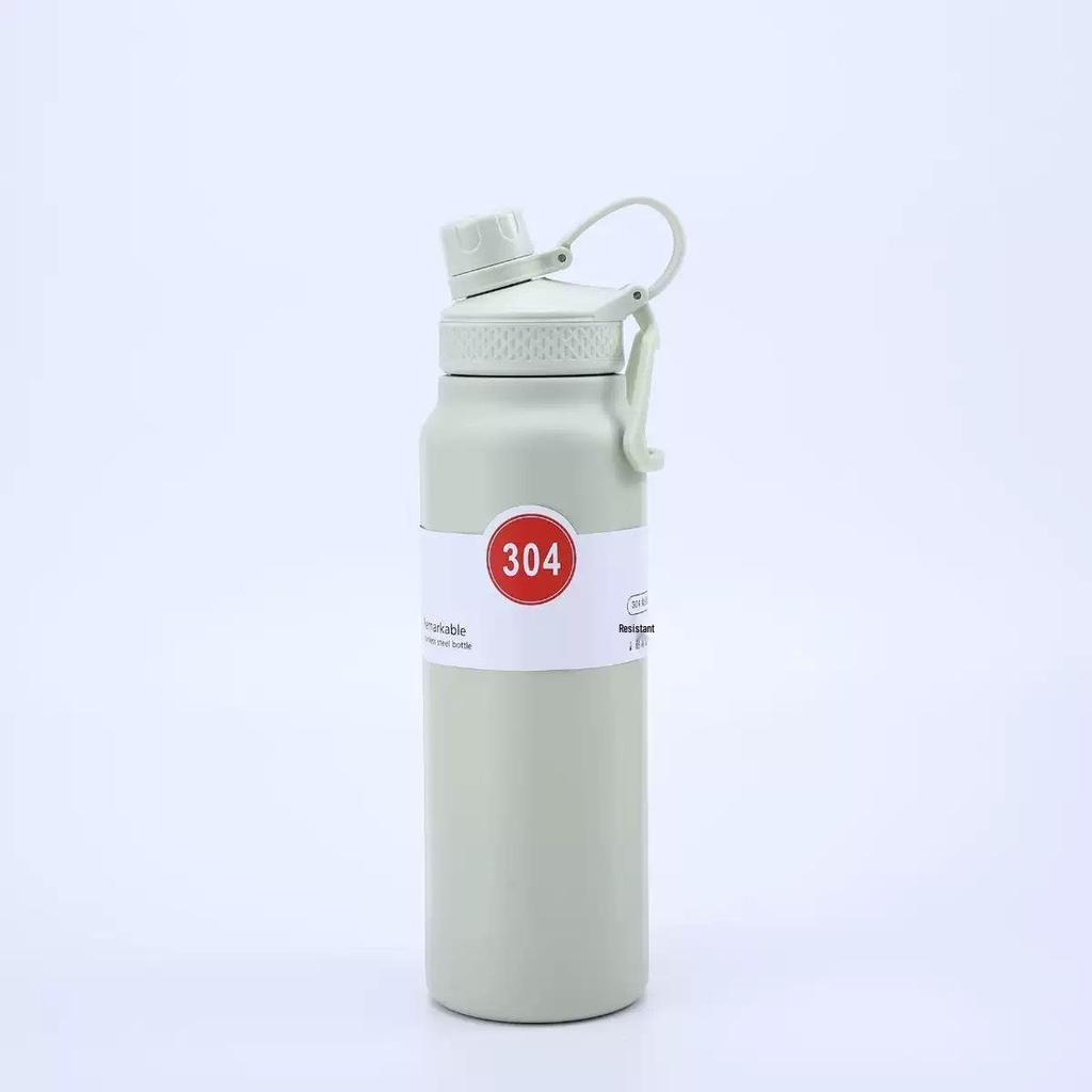 Large Capacity Stainless Steel Insulated Sports Bottle with Handle - Customizable for Outdoor Fitness