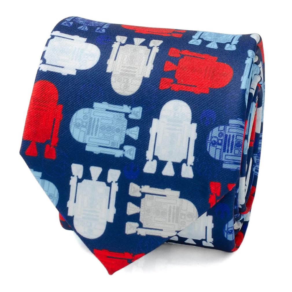 [Cufflinks] Star Wars R2D2 Blue Tie sw-r2d2-nv-tr
