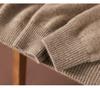 Women's Cashmere Half-High Neck Thick Knit Sweater for Autumn/Winter Warmth.