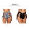 860# New European and American Women's Denim Shorts - Summer/Autumn Sexy High-Waisted Hot Pants for Nightclub.