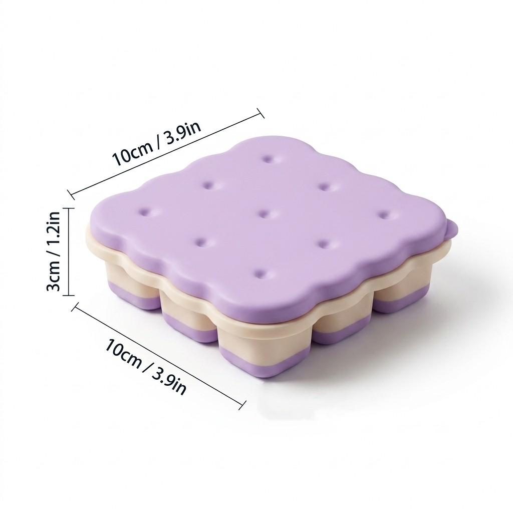 

1/2/4Pcs 9 Grids Plastic Ice Cube Tray With Lid Easy-Release Ice Mold Reusable Ice Cube Maker For Whiskey Cocktails Bar Tools