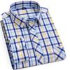 Fashion Spring Autumn Men's Plaid Shirts Long Sleeve 100% Pure Cotton Good Quality Thin Soft Classic Basic Casual Male Clothing