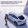Parasole Per Tesla Model 3 Tetto Apribile Highland Modello 2025 Model Y 2020-25 Panno Ghiacciato Fibbia Parasole Vetro Anteriore Posteriore Accessorio Tetto