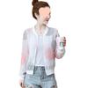 Women's Chiffon Summer Jacket: Plus Size, Loose Fit, Long Sleeve, Sun Protection, for Middle-Aged Ladies