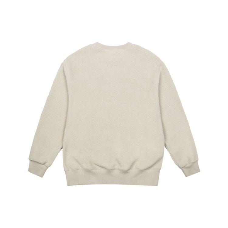 MLB Base Logo Sweatshirts Unisex Ecru Crew Neck Moderate Regular 31MTF1061-50B