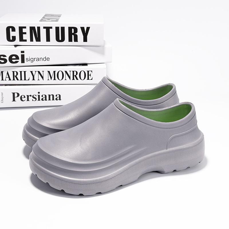 

Внешняя торговля большой размер гостиничная кухня шеф-повар обувь страхование труда рабочая обувь ЭВА нескользящие тапочки с закрытым носком хирургическая обувь 45—46 серый