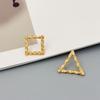 Simple Design Earrings Femininity Cold Wind Geometry Ab Stud Earrings